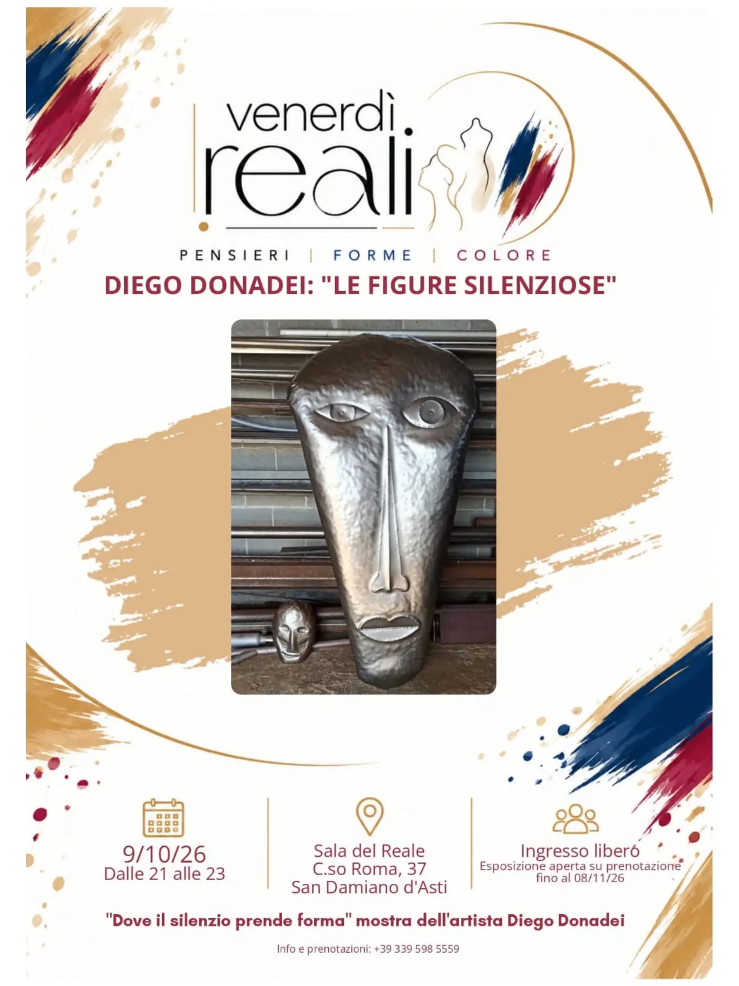 Locandina dei Venerdì Reali: Diego Donadei, Le Figure Silenziose